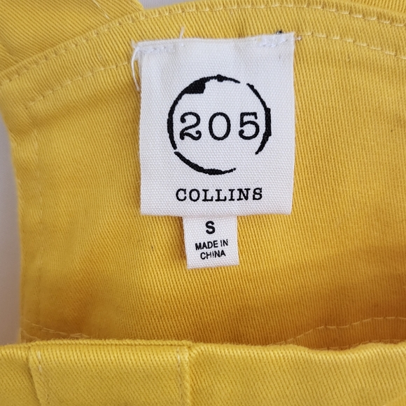 205 Collins Overalls Skirt Size Small Yellow NWT **Flaw*** see description - Picture 2 of 10